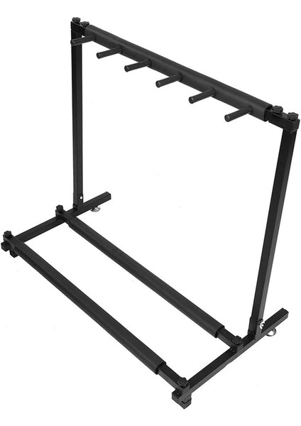 Multi Guitar Ekran Raf Organizatör Tutucu Enstrüman Aksesuarı - Akustik ve Elektrik Enstrümanları Için Gitar Standı - Raflar (5 Kafa)