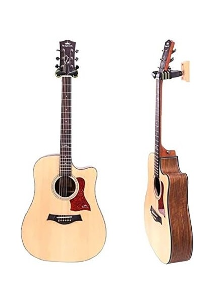 Gitar Duvar Askısı (Vidalar Dahil) Gravity Sensor Self Lock Wall Mount Guitar Hanger Stand fırsatları