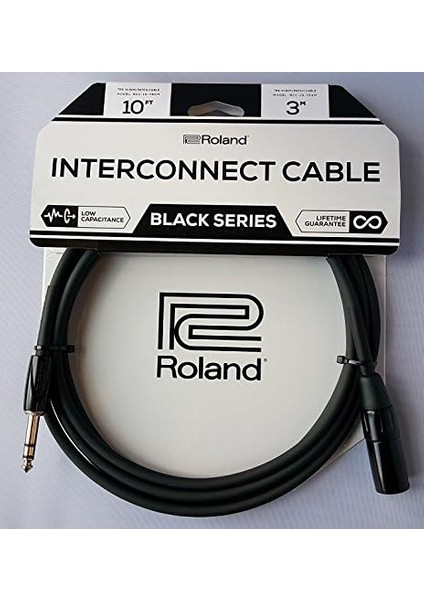 Black Serisi Simetrik Bağlantı Kablosu – 6,3 mm -Trs Jak (Erkek) Xlr (Erkek), Uzunluk: 3 M – Rcc-10-Trxm fiyatları