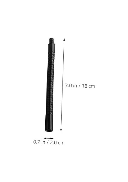 2 Adet Esnek Mikrofon Standı Kaz Boynu Uzatma Kolu Ayarlanabilir Tutucu Adaptörü Metal Destek Tüpü Yayın Stüdyoları Klavye Enstrüman Mikrofonları Için 18CM fiyatları