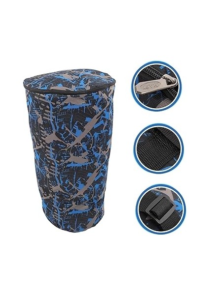 1 Adet Tef Çantası Davul Çuvalı Taşıma Davul Kılıfları ve Çantalar Su Geçirmez Sırt Çantası Çift Omuz Sırt Çantası Enstrüman Çantası Müzik Aleti Saklama Çantası Oxford Kumaş Blue indirimleri