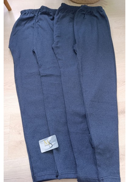 Büyük Beden 4'lü Paket Pamuk Şardonlu Termal Tayt Termal Içlik Kışlık Tayt Lacivert Renk fırsatları