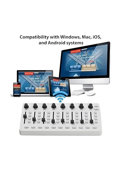 Mıdı Kontrol Cihazı 43 Düğmeli 8 Düğmeli 8 Basmalı Düğmeli Mıdı Miks Konsolu Bt Bağlantısı Pil/tip-C Güç Kaynağı USB Mıdı Kontrol Cihazı Çoğu Elektroakustik Enstrüman Için Mikser indirimleri