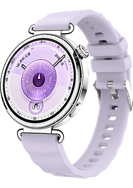 Huawei Watch Gt 6 41 mm ile (18 Mm) Uyumlu Dalgalı Orijinal Tasarım Yumuşak Silikon Kordon