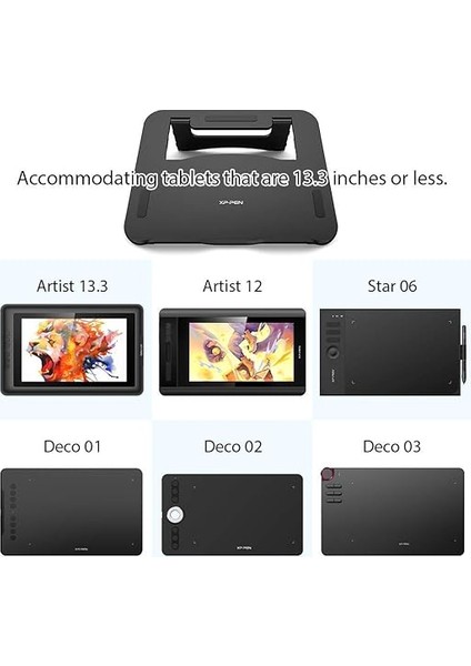 Ac 42 Ayaklı Sanatçı Çizim Tepsisi Tutucu Taşınabilir Artist 12, Artist 12 Pro, Artist 13.3 ve Artist 13.3 Pro Pen Display Için Uygun fiyatları