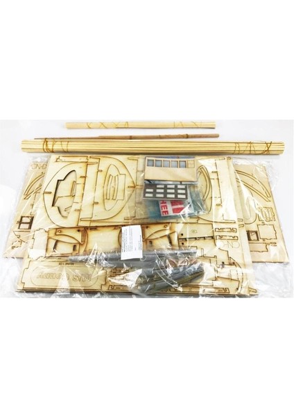 Türk Model 1/25 6010100 M/s Conny Iskandinav Balıkçı Teknesi, R/c Dönüşebilir, 62 Cm. Ahşap Model Kiti fiyatları
