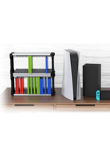 Oyun Depolama Kulesi 23 Kapasiteli Oyun Standı Rafı Ps5/ps4/xbox One/xbox 360/XBOX Serisi X/s/switch Oyun Kutuları TY-2847 fırsatları