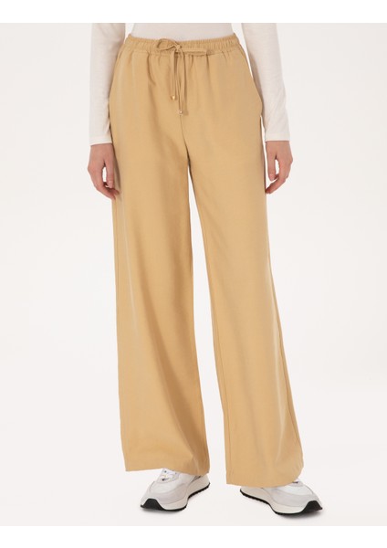 Kadın Kum Loose Fit Kanvas Pantolon 50318198-VR085 fiyatları