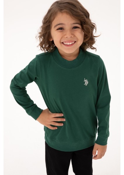 Erkek Çocuk Koyu Yeşil Sweatshirt 50314971-VR079