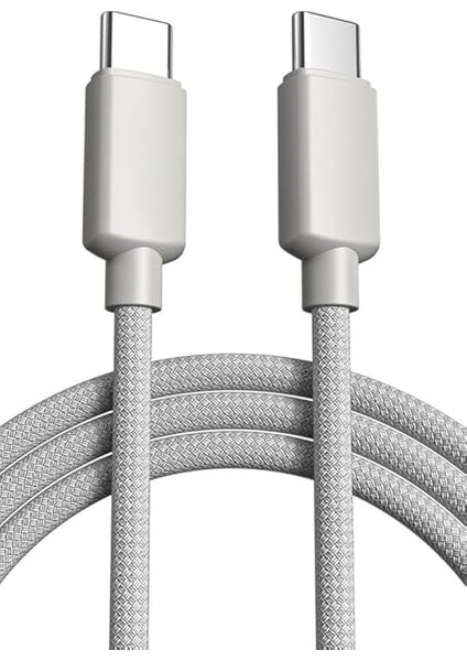 60W Örgülü Type C To Type C Spk-10 Monde 1mt Data ve Şarj Kablosu