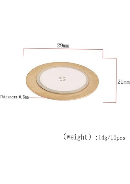10 Adet Çapında Piezo Disk Enstrümanlar Için Yüksek Kalite Piezo Elemanlar Gitar Aksesuarı ve Mikrofonlar ile Uyumlu fiyatları