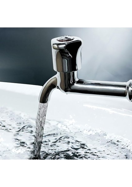 Uzun Musluk Süzgeçli Tuvalet Bahçe Lavabo Musluğu Ara Musluk