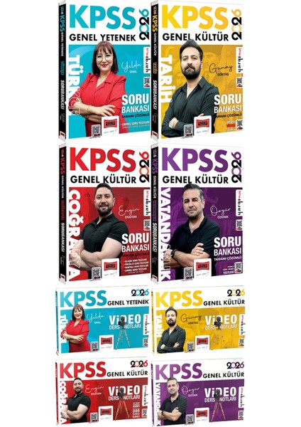 2026 Kpss Türkçe Tarih Coğrafya Vatandaşlık Soru Bankası ve Video Ders Notları