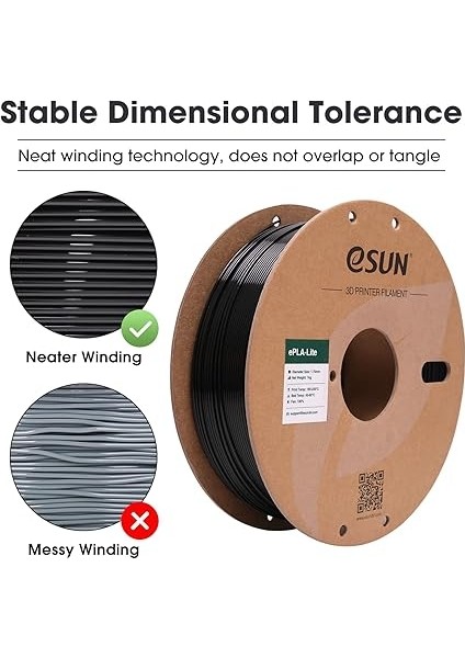 Pla Filament 1.75MM, Modifiye 3D Yazıcı Filament Pla, Boyutsal Doğruluk +/- 0.03MM, 1kg Makara (2.2 Lbs) 3D Yazıcılar Için 3D Baskı Filamenti (Siyah, 1kg) indirimleri