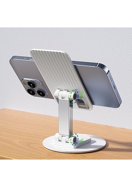 AD078 360 Derece Dönebilen Ayarlanabilir Tablet ve Telefon Tutucu Stand Beyaz fırsatları