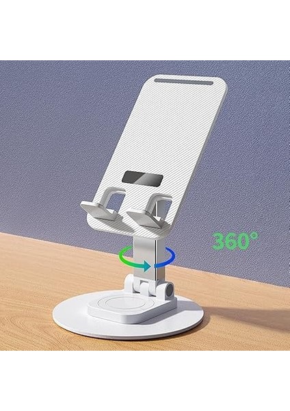 AD078 360 Derece Dönebilen Ayarlanabilir Tablet ve Telefon Tutucu Stand Beyaz indirimleri