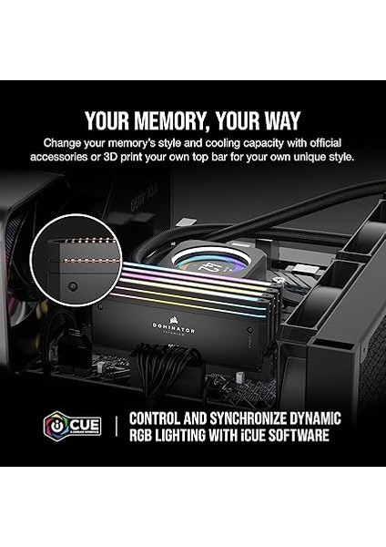 Domınator Tıtanıum Rgb 32GB (2X16GB) 7200MHZ CL34 Ddr5 Intel Xmp RAM-CMP32GX5M2X7200C34 fırsatları