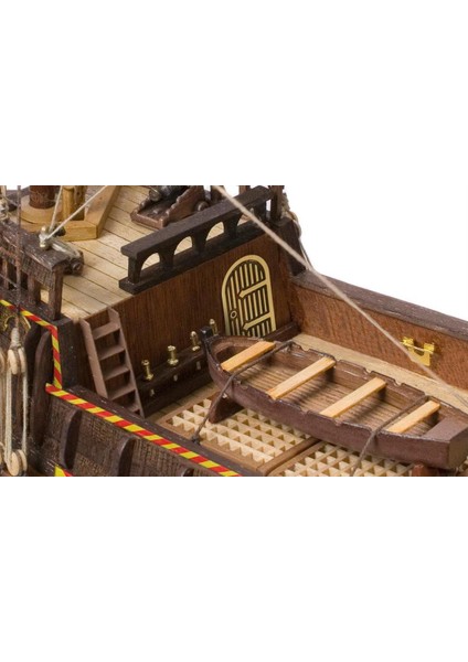 12003 1/85 Ölçek, Golden Hint, 64 Cm. Yelkenli Ingiliz Keşif Gemisi, Ahşap Model Kiti modelleri