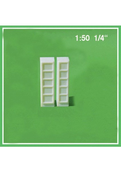 553240 1/50 Ölçek, Ofis Dolap-4 Çekmeceli-Beyaz -5 Adet