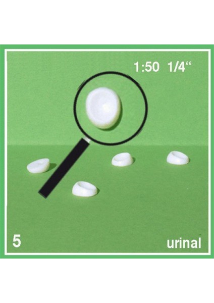 557097 1/50 Ölçek, Pisuvar -Beyaz -5 Adet