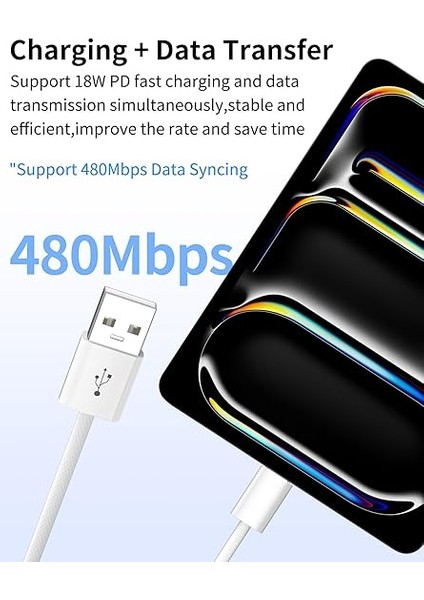 iPhone 16 15 Pro Max Plus Carplay Için USB C Kablosu, 18 W USB C Kablosu, Naylon Şarj Kablosu, Tip C Android Araç Kablosu, Samsung Galaxy A55 A35 A54 A34 A33 S24 S23 Z Flip6 Pixel 8A 9 Pro Için fırsatları