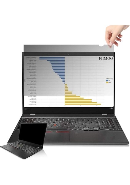 17,3 Inç Notebook Privacy Filter I Bakış Koruyucu Folyo I Premium Bakış Koruma Filtresi, Dizüstü Bilgisayar ve Dizüstü Bilgisayarlar Için Bakış Koruma Folyosu (17,3 Inç 16:9 Ekranlar)