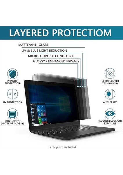 17,3 Inç Notebook Privacy Filter I Bakış Koruyucu Folyo I Premium Bakış Koruma Filtresi, Dizüstü Bilgisayar ve Dizüstü Bilgisayarlar Için Bakış Koruma Folyosu (17,3 Inç 16:9 Ekranlar) modelleri