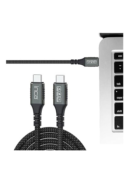 Itct-40 Usb4 8K@60Hz Thunderbolt 4/3 40 Gbps PD240W Type-C To Type-C Kablo-0.8m USB 4, 40GBPS Veri Aktarım Kapasitesi Gan Şarj Cihazı ve Tüm USB C Tipi Cihazlar modelleri
