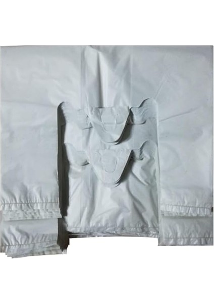 Ticaret Kalın Beyaz Poşet Büyük Boy 1 kg Hışır Atlet Poşet Market Manav Poşeti Çöp Poşeti fırsatları