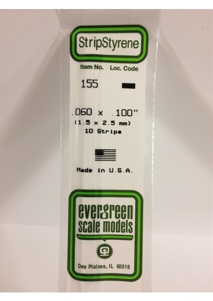 155 1,50*2,50*355 mm Köşeli Çubuk-10 Adet -Beyaz