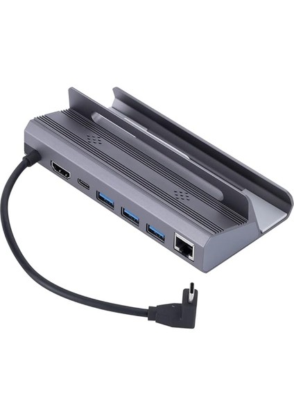 Deck Için 6'sı 1 Arada Çok Fonksiyonlu Yerleştirme Istasyonu, 4K@60Hz HDMI ve 3.0 Gigabit Ethernet Bağlantı Noktası, 100 W Pd Hızlı Şarj Cihazı, Yerleştirme Istasyonu
