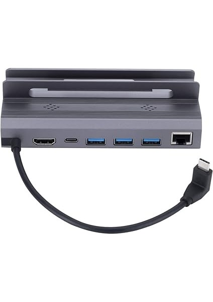 Deck Için 6'sı 1 Arada Çok Fonksiyonlu Yerleştirme Istasyonu, 4K@60Hz HDMI ve 3.0 Gigabit Ethernet Bağlantı Noktası, 100 W Pd Hızlı Şarj Cihazı, Yerleştirme Istasyonu fırsatları