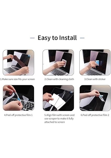 Mavi Işık Engelleyici Ekran Koruyucu Yüksek Geçirgenlik/ve Parlama Önleyici Mavi Işık Filtresi 15.6'' Dizüstü Bilgisayar Için 16:9 En Boy Oranı fırsatları