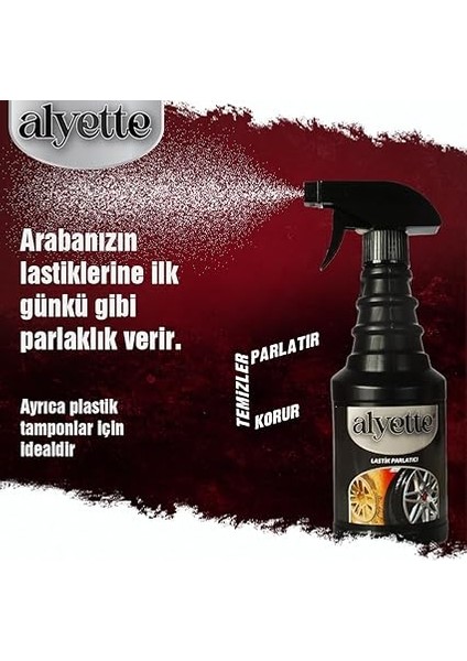 Lastik Parlatıcı 500 ml - Premium Lastik Parlatıcı & Bakım Spreyi - Derin Parlaklık Uzun Süreli Koruma fiyatları