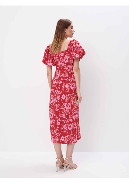 Karoi̇ Straplez Karpuz Kol Regular Fit Açik Kırmızıi̇ Renk Elbise fırsatları