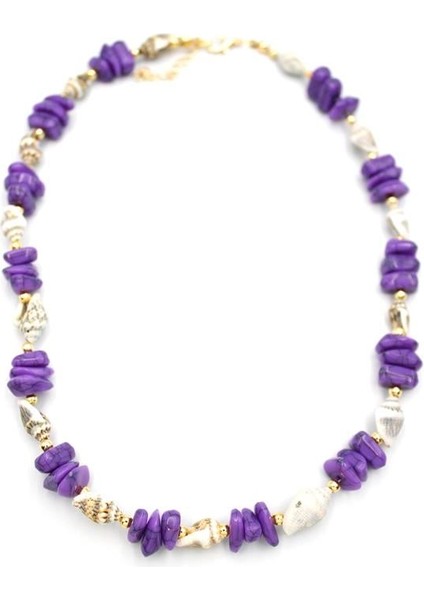 Deniz Kabuğu Kolye - Mor fiyatları