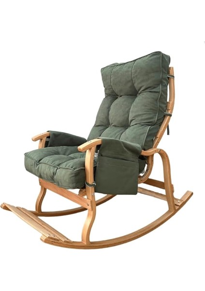 Santorini Kapitoneli Sallanan Sandalye Dinlenme ve Tv Koltuğu Yeşil