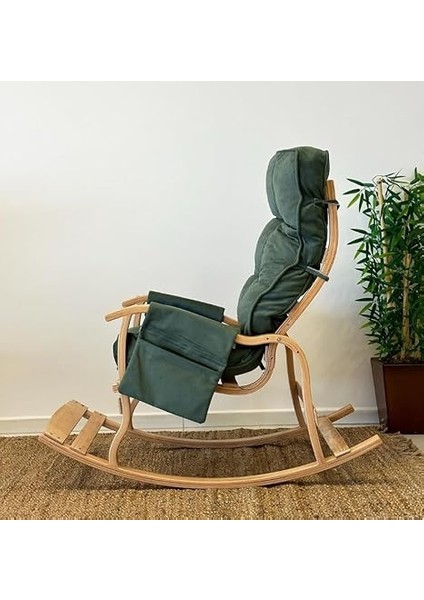 Santorini Kapitoneli Sallanan Sandalye Dinlenme ve Tv Koltuğu Yeşil fırsatları