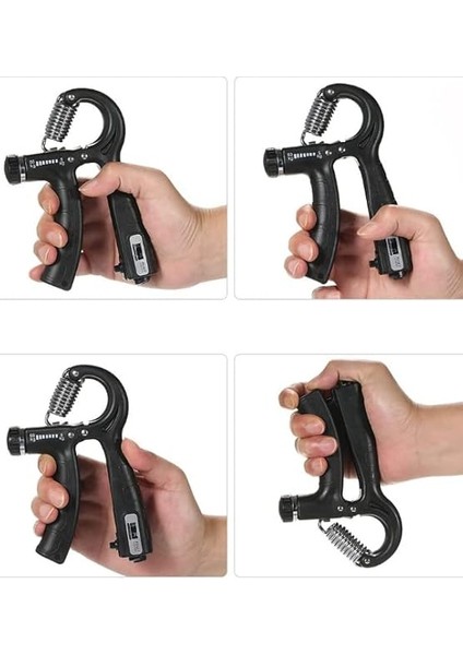 Zauss Sayaçlı El Yayı 60 kg – 5 kg Ayarlanabilir Bilek Kas Güçlendirici Siyah Renkli Ergonomik Tasarım fırsatları