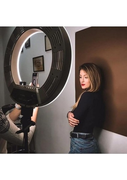 A+ Kalite Megalux Ring Light LED Işık Halkası 21 Inç Profesyonel Influencer Işığı ve 210 cm Monopod modelleri
