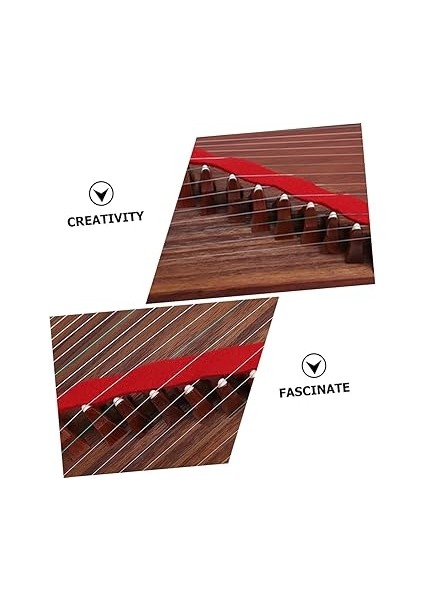 2 Adet Guzheng Zayıf Kemer Guzheng Için Sordine Basit Guzheng Pratik Susturucu Kullanışlı Guzheng Sessiz Guzheng Guzheng Dilsizler Guzheng Kaynağı Yün Karışımı Kırmızı indirimleri
