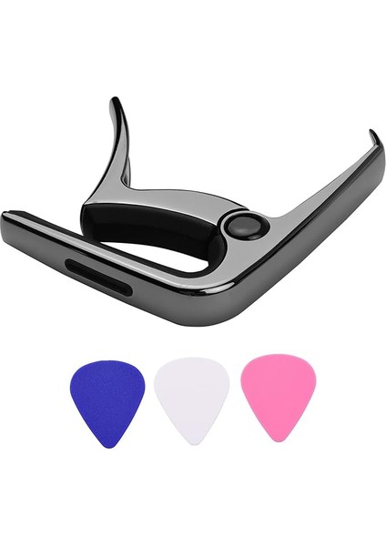Kapo Tc-02 Çok Fonksiyonlu Gitar Çinko Alaşım Köprü Pin Çektirme Gitar Seçim Yuvası ile 3 Adet Gitar Akustik Elektro Gitar Bas Için Seçtikleri
