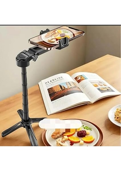 Mini Selfie Çubuğu Tripod Bluetooth Uzaktan Kumandalı 360' Dönebilen Çok Amaçlı Tripod fırsatları