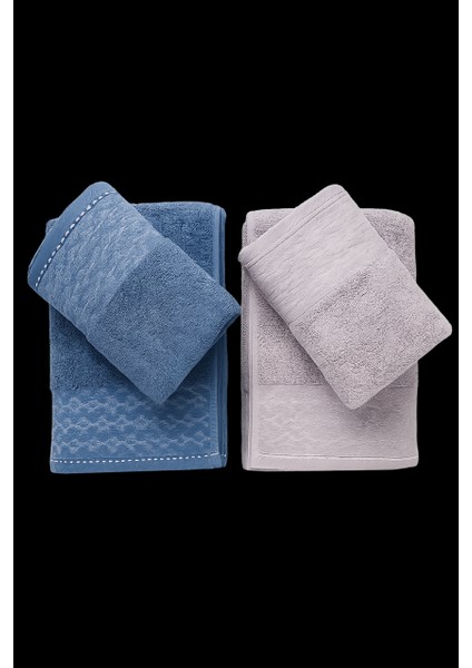 Yüksek Su Emici Microcotton Iplik 2 Adet 50X90 2 Adet 70X140 2 Takım Banyo Havlusu fiyatları