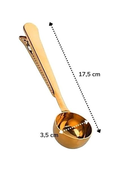 Kahve Ölçü Kaşığı Silver Çok Fonksiyonlu Paslanmaz Çelik Kaşık (Altın) modelleri