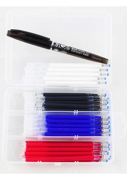 Makina Isı Ile Uçan Silinebilen Refill Kalem Içi ve Kalem Seti 40 Adet