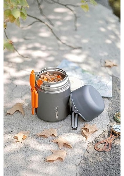 Vakumlu Çelik Yemek Termosu, 500 Ml, Kaşıklı (Antrasit) modelleri
