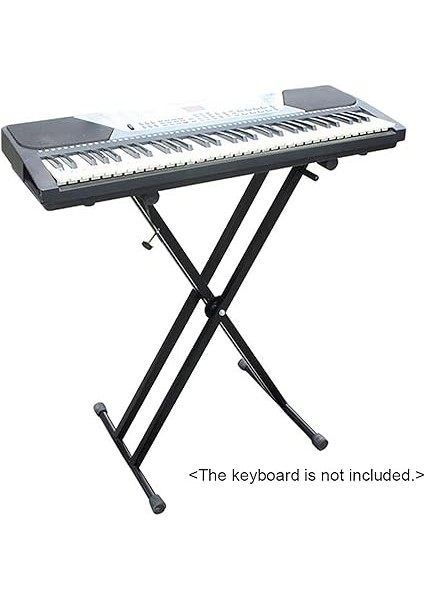 Evrensel Katlanır Piyano Klavye Standı Braketi Dijital Piyano Mıdı Klavye Için Kaymaz Kauçuk Kapaklı Çift x Tarzı Ağır Hizmet Tipi Metal Malzeme indirimleri