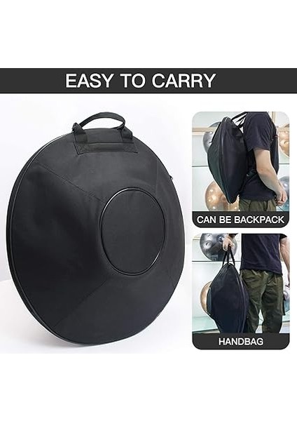 Inç Çelik Handpan Davul D Minor ile 9 Notlar Yumuşak Çanta Standı 2 Çekiç ve Tozsuz Bez Içerir indirimleri
