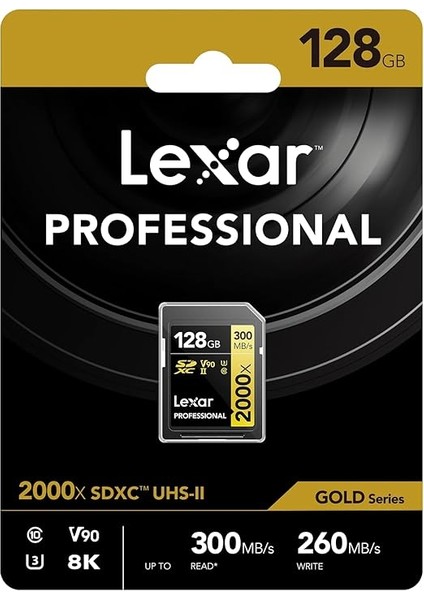 128GB Professional 2000X Sdhc Uhs-Iı Cards, Up To 300MB/S Read 260MB/S Write C10 V90 U3 modelleri